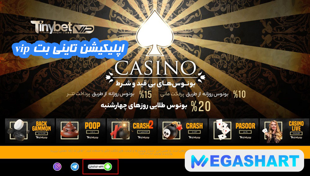 اپلیکیشن تاینی بت vip - مگاشرط اپلیکیشن تاینی بت vip