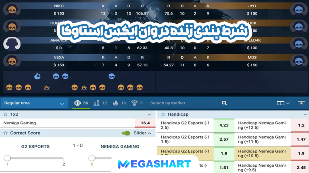 شرط بندی زنده در وان ایکس استاوکا - مگاشرط شرط بندی زنده در وان ایکس استاوکا