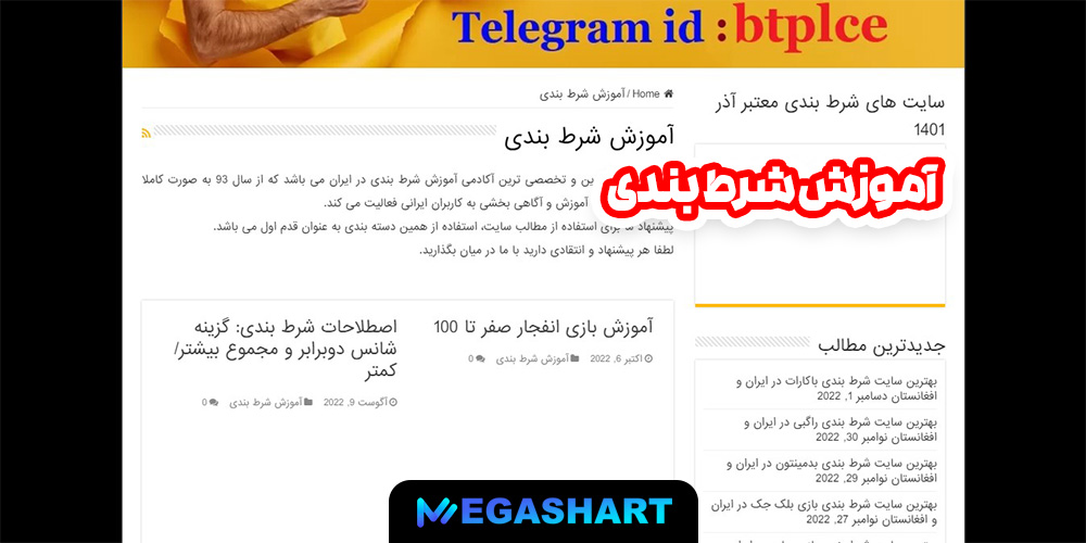 آموزش شرط بندی