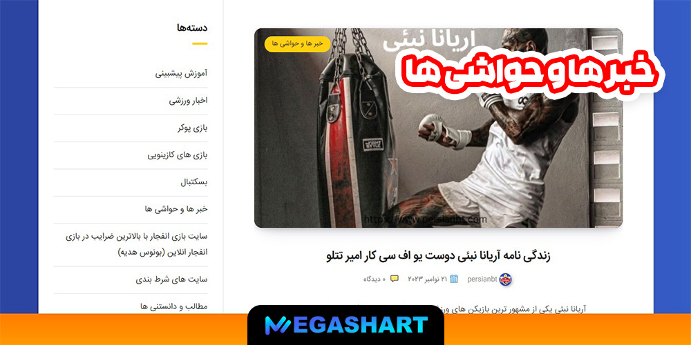 خبر ها و حواشی ها - مگاشرط خبر ها و حواشی ها