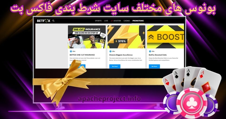 بونوس های مختلف سایت شرط بندی فاکس بت