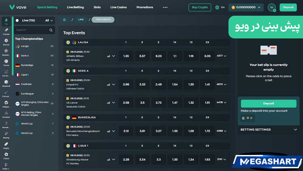پیش بینی در ویو - مگاشرط پیش بینی در ویو
