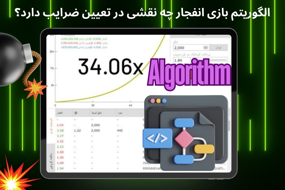 الگوریتم بازی انفجار چه نقشی در تعیین ضرایب دارد؟