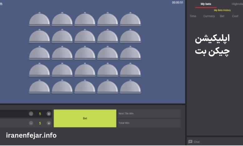 اپلیکیشن چیکن بت