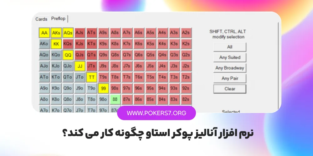 نرم افزار آنالیز پوکر استاو چگونه کار می کند؟