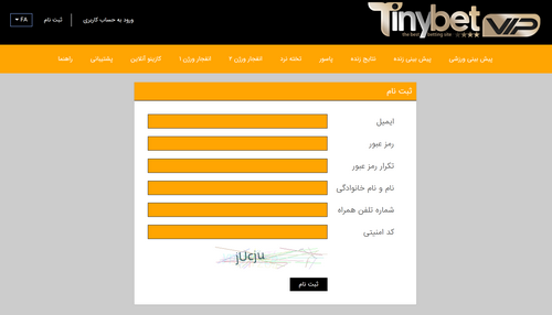 بازی های کازینویی در تاینی بت وی آی پی اصلی