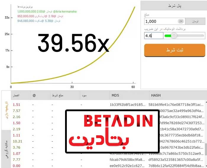 بازی انفجار سایت بتادین (betadin90)